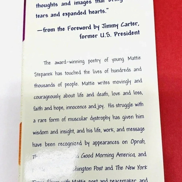 JOURNEY THROUGH HEARTSONGS Book By Mattie J.T. Stepanek Hardcover Brand New - Picture 4 of 8